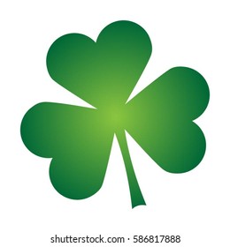 Shamrock Clover Irish Single Shape Vector