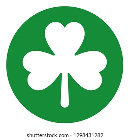 Shamrock clover leaf icon. Vector.