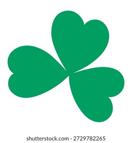 Shamrock, clover leaf isolated on transparent background. Hand drawn vector illustration. Saint Patrick Day celebration, traditional Irish holiday design element, clip art, symbol