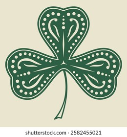 Shamrock clover. St. Patrick's Day symbol. Vector illustration