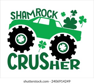 Shamrock crusher T-shirt, St Patrick's Day Shirt, St Patrick's Day Saying, St Patrick's Quote, Shamrock, Irish, Saint Patrick's Day, Lucky, Cut File For Cricut And Silhouette