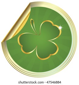  Shamrock design, clover sticker