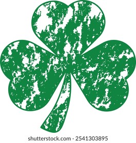 Shamrock angustiado Día de San Patricio Vector y Clip Arte