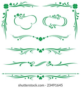 Shamrock elements.