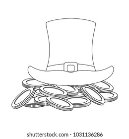 Shamrock elf hat with coins