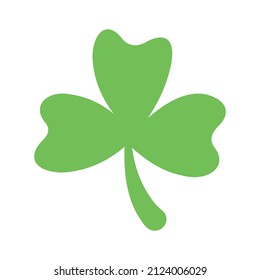 Shamrock emoji isolated vector illustration