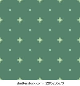Shamrock floral wallpaper.St. Patrick s Day seamless pattern. Clover leaves.
