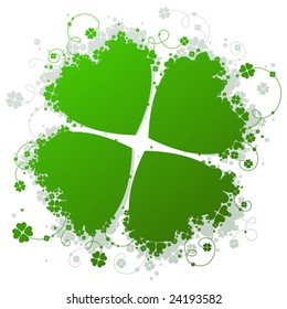 Shamrock with free place for your text, vector