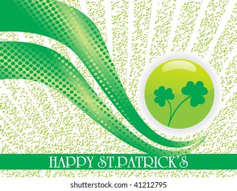 shamrock with grunge background for st. patrick's day