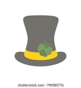 Shamrock hat flat icon