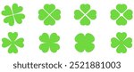 Shamrock Icon Green, Shamrocks, Four Leaf Clover, Irish Symbol, St Patrick