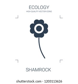 shamrock icon. high quality filled shamrock icon on white background. from ecology collection flat trendy vector shamrock symbol. use for web and mobile