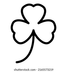 Shamrock Icon Nature Vector Line Stock Vector (Royalty Free) 2165573219 ...