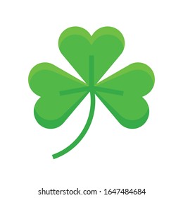 Shamrock icon, Saint patrick's day related vector illustration