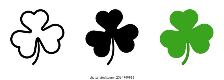 Shamrock icon. sign for mobile concept and web design. vector illustration