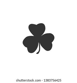 Shamrock icon in simple design. Vector illustration