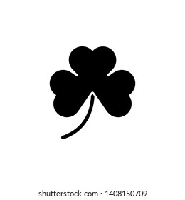 Shamrock icon. Simple glyph, flat vector of Saint Patricks Day icons for UI and UX, website or mobile application