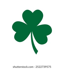 Vetor de ícone de Shamrock. Sinal de ilustração de trevo. Símbolo ou logotipo do Dia de St Patricks.
