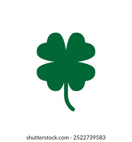 Shamrock icon vector. Clover illustration sign. St Patricks Day symbol or logo.
