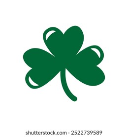 Shamrock icon vector. Clover illustration sign. St Patricks Day symbol or logo.
