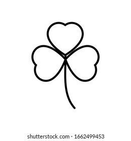 Shamrock icon vector for your design