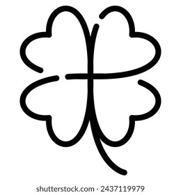 Shamrock icon for web, app, infographic, etc