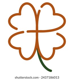 Shamrock icon for web, app, infographic, etc