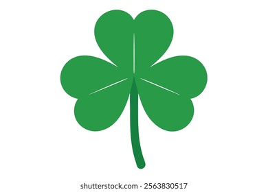 Shamrock Icons - Four Leaf Clover Icons - Clover Symbol.Perfect for St. Patrick's Day, luck, and nature-themed designs.