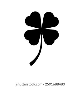 Shamrock Icon,St Patrick's Day Icon,Isolate on white 