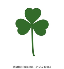 Shamrock Isolated on transparent background. Clover leaf Symbol St Patricks Day Design element idea