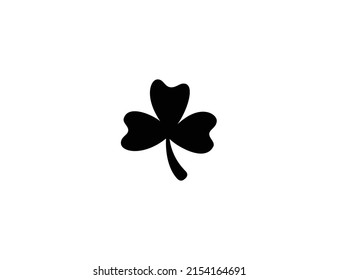 Shamrock isolated realistic vector icon. Clover tree leaf. Shamrock leaf illustration, color icon