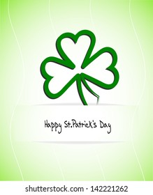 shamrock leaf of a clover for design