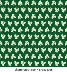 Shamrock. The leaf clover. Festive day. St. Patrick's Day. Seamless pattern. Background for web sites, presentations, posters.