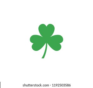 Shamrock leaf icon. Shamrock icon.  St, Patricks day vector design. 