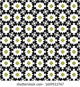 shamrock leaf pattern background vector