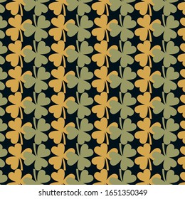 shamrock leaf pattern wallpaper vector