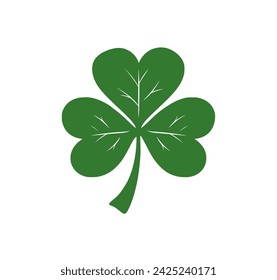 shamrock leaf vector - flat design