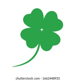 Shamrock leaf vector, Shamrock icon on white background