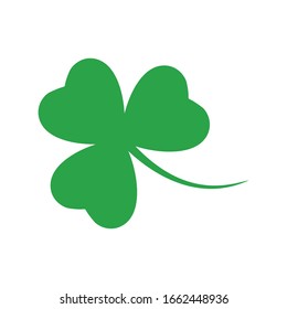 Shamrock Leaf Vector, Shamrock Icon On White Background