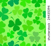 Shamrock leave cloverleaf grass  seamless saint Patrick day pattern.
