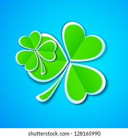 Shamrock leaves background for Happy St. Patrick's Day. EPS 10.