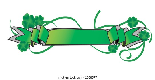 shamrock leaves banner