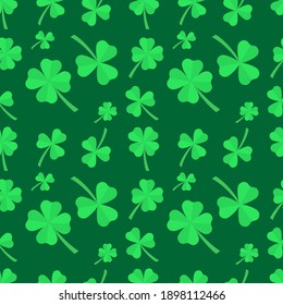 Shamrock leaves Seamless Pattern Illustration for Backgrounds, Templates, Banners, Wallpapers, and other purposes