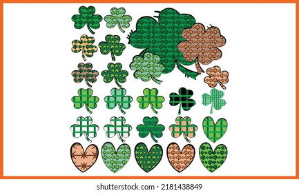 Shamrock Leopard Pattern T-shirt Design