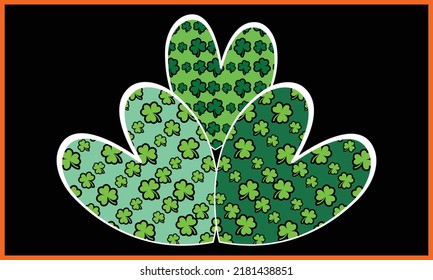 Shamrock Leopard Pattern T-shirt Design