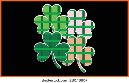 Shamrock Leopard Pattern T-shirt Design