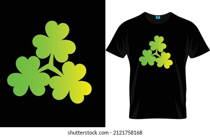Shamrock Leopard  T-shirt Design Template