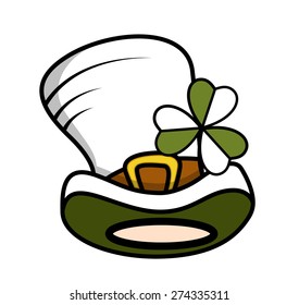 Shamrock with Leprechaun Hat