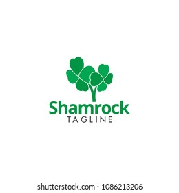 Shamrock logo icon template