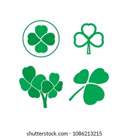 Shamrock logo icon template